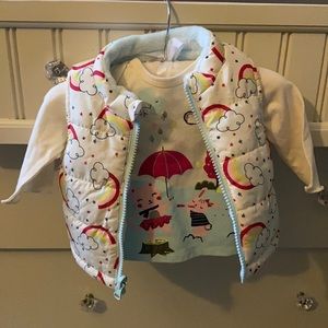 Baby vest and shirt set
